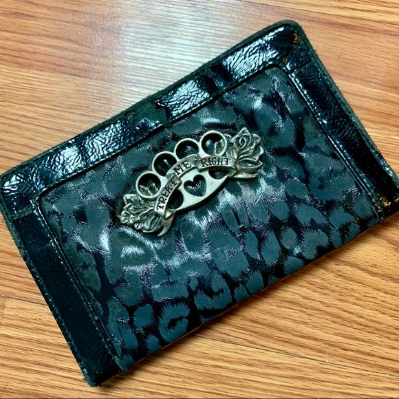 Hot Topic | Bags | Hot Topic Brass Knuckle Treat Me Right Wallet | Poshmark